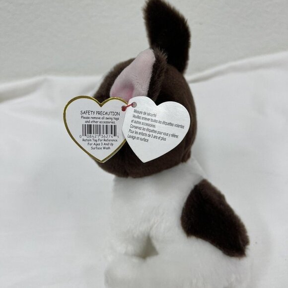 TY Beanie Baby - PORTIA the Terrier Dog (8 inch) - MWMTs Stuffed Animal Toy - Picture 6 of 7